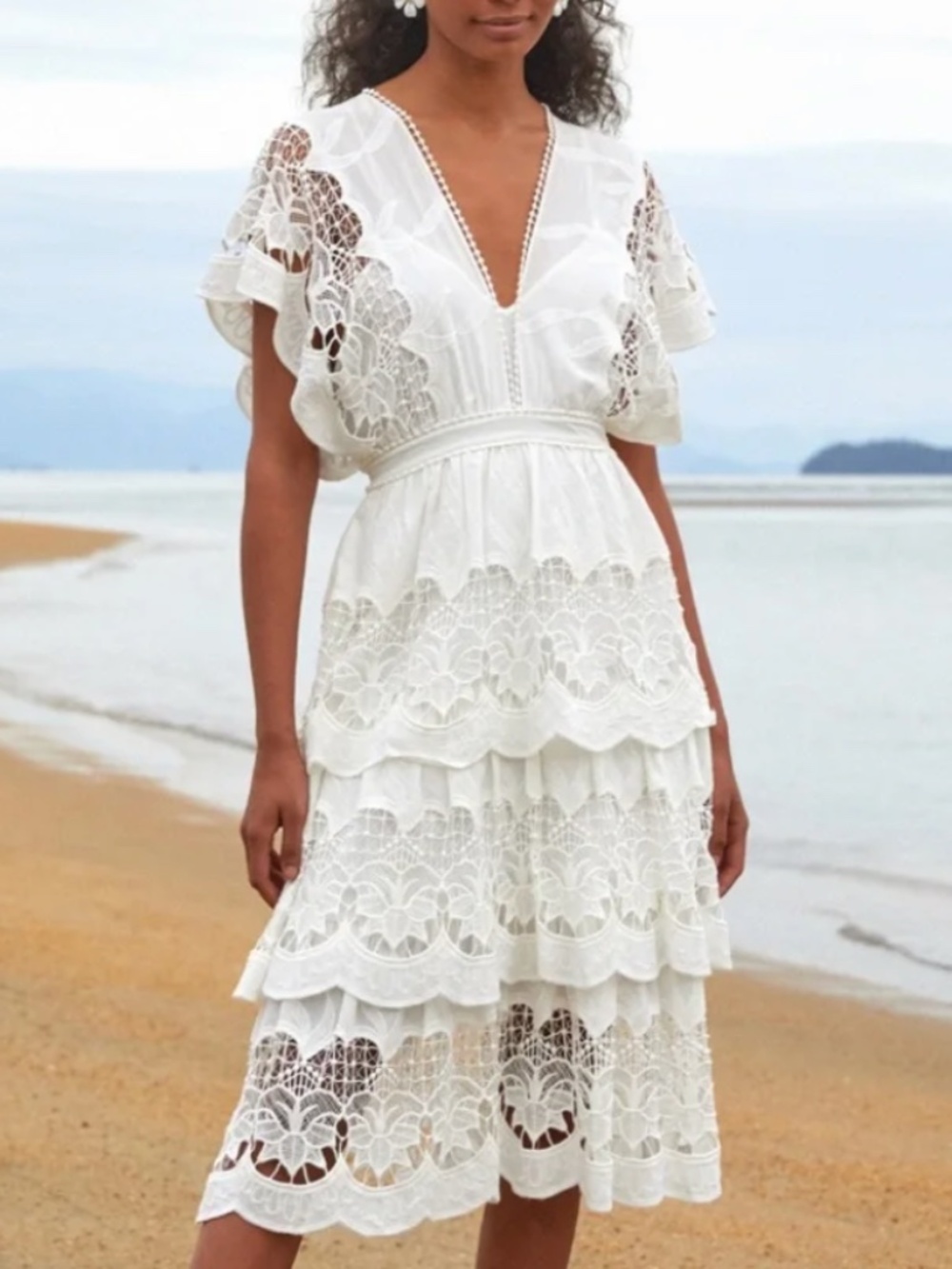 FARM Rio Richelieu Midi Dress - S 🌟